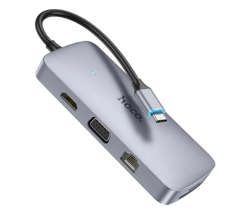 Мультиадаптер хаб Hoco HB33 Type-C 10-in-1
