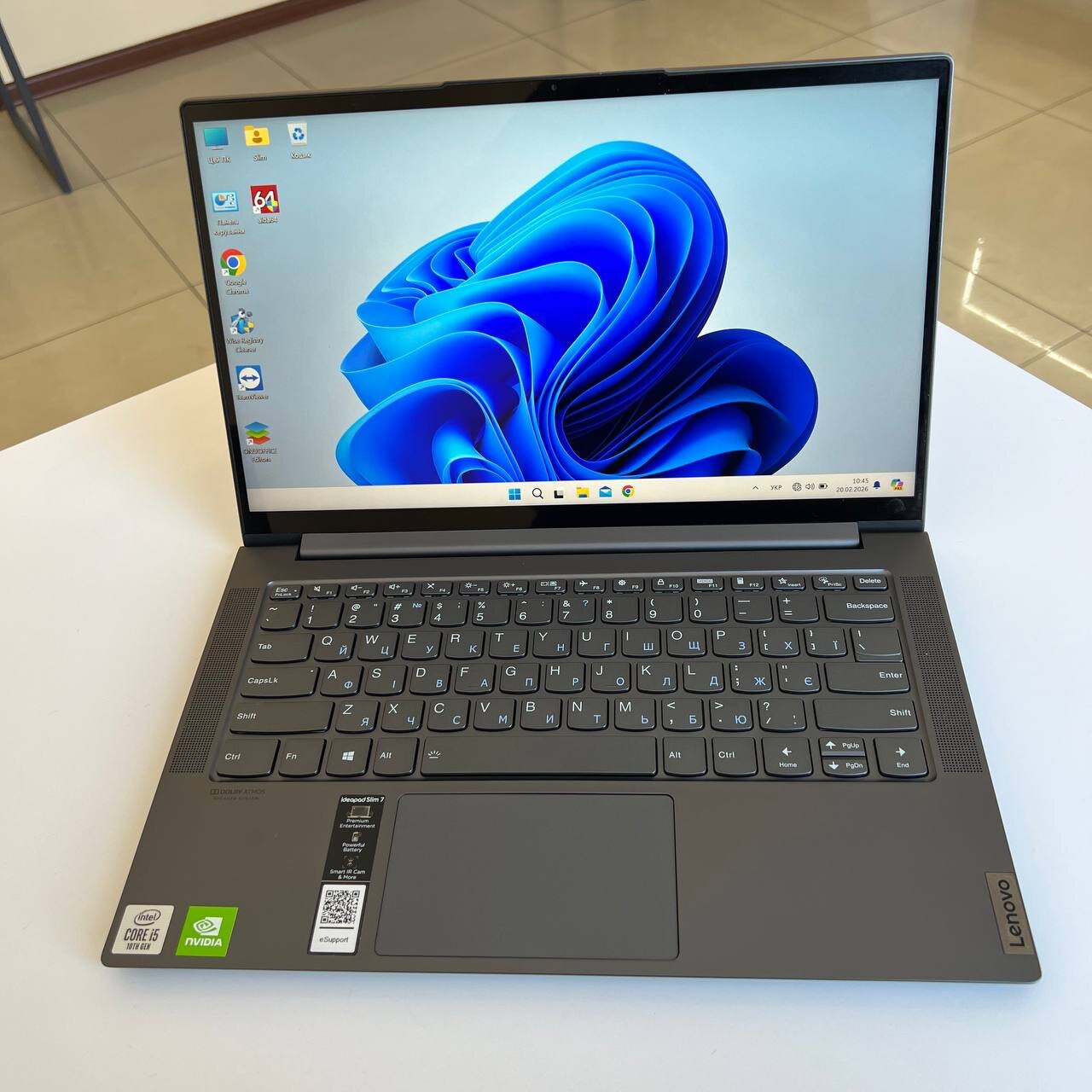 Lenovo Ideapad Slim 7 Intel Core i5-1035G1/MX350 2Gb/8Gb/512Gb SSD/Win11 (вживаний)