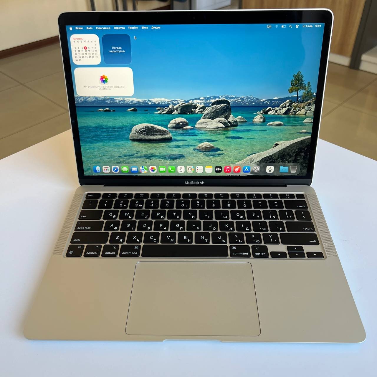 MacBook Air A2337 (2020) Apple M1/8Gb/256Gb SSD/Tahoe (вживаний)
