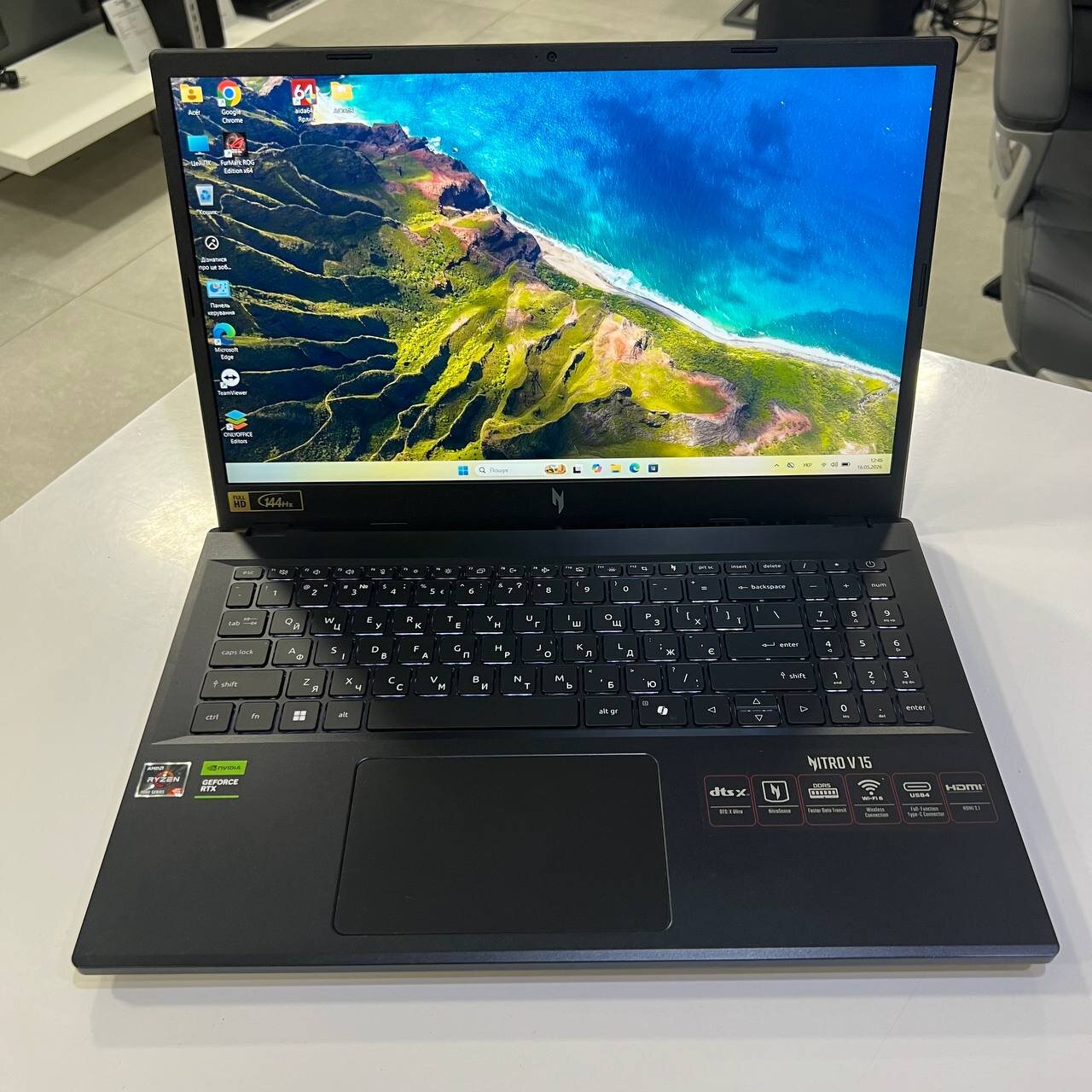 Acer Nitro V 15 Ryzen 5 7535HS/RTX4050 6Gb/16Gb/512Gb SSD/Win11 (вживаний)