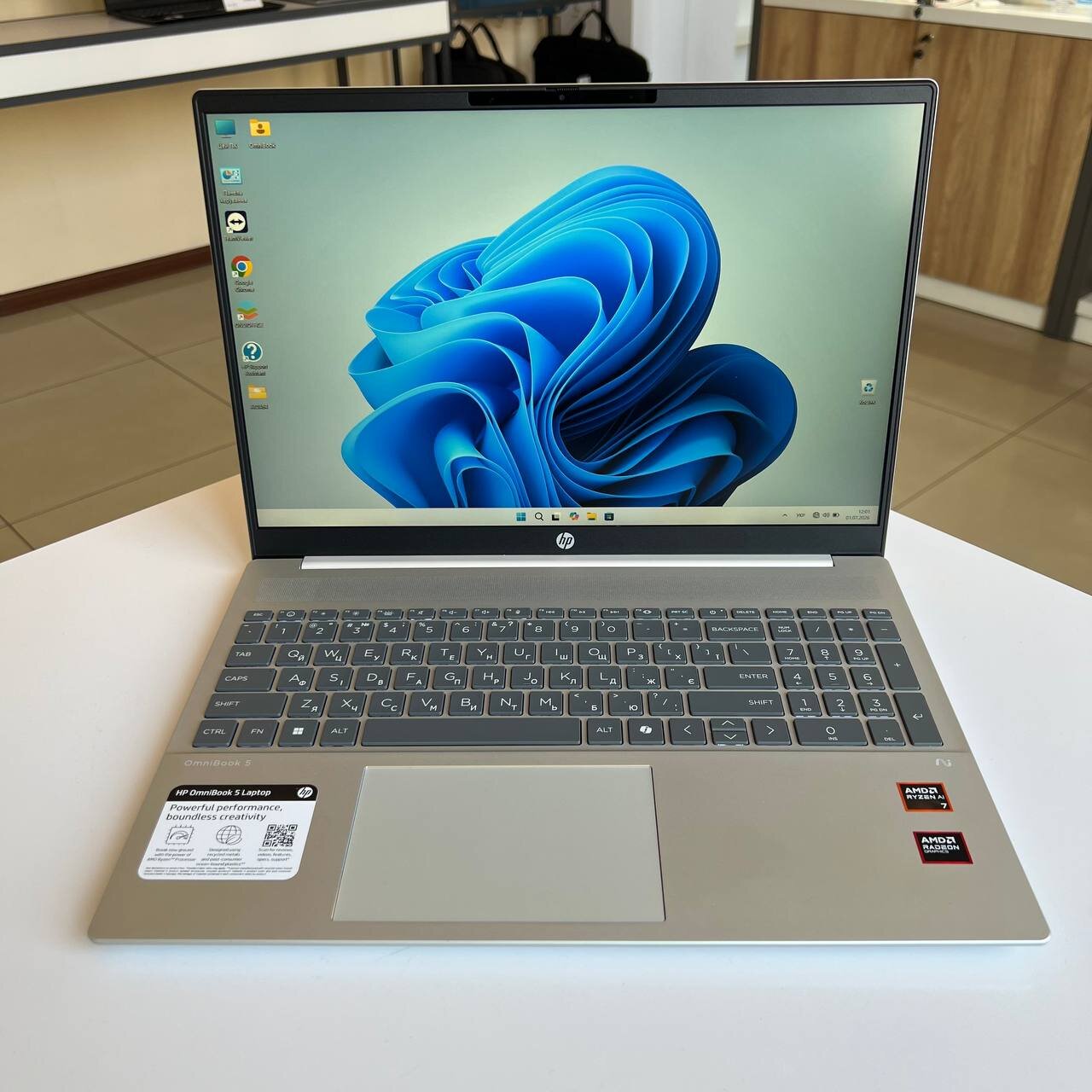 HP OmniBook 5 Ryzen AI 7 350/16Gb/512Gb SSD/Win11 (вживаний)