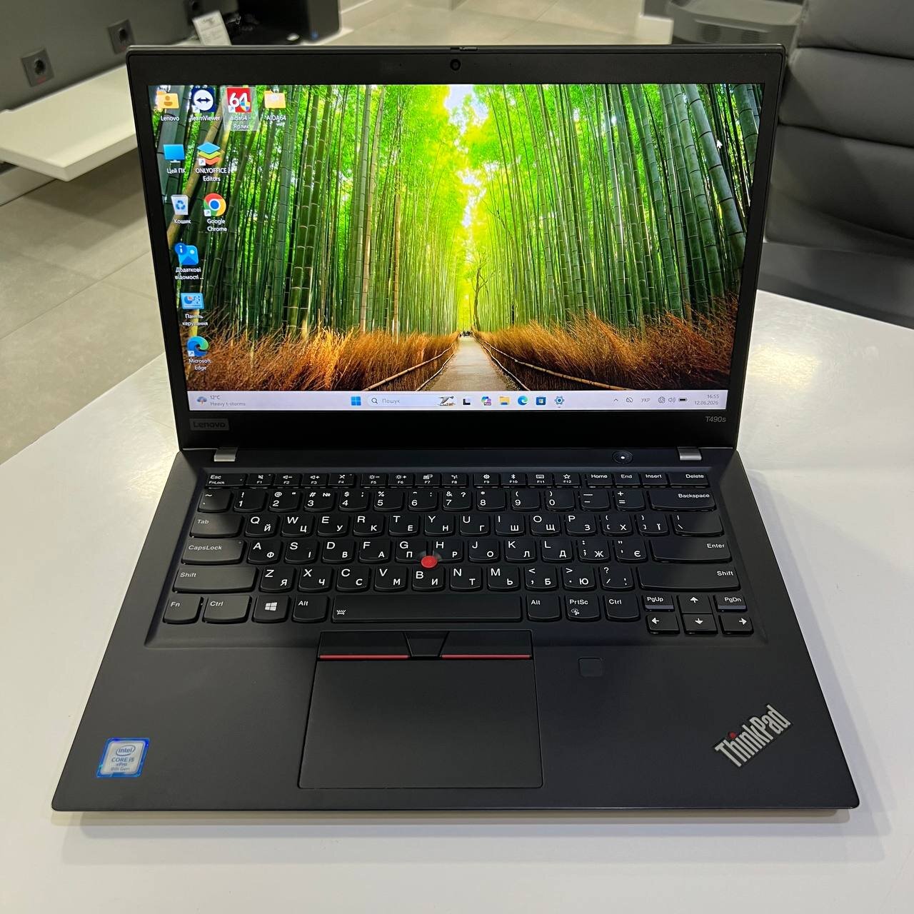Lenovo ThinkPad T490s Intel Core i5-8365U/16Gb/256Gb SSD/Win11 (вживаний)