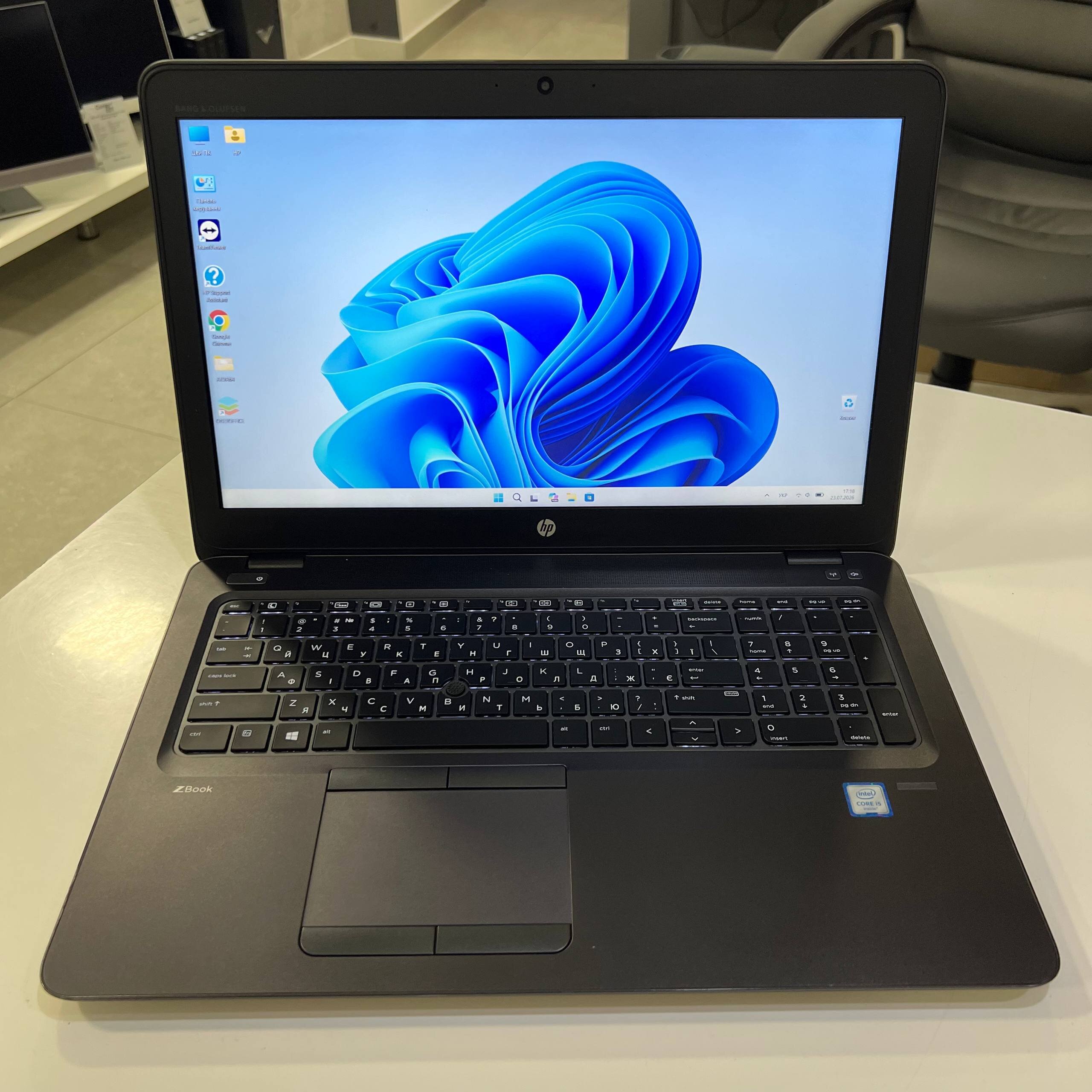 HP ZBook 15U G3 Intel Core i5-6200U//16Gb/256Gb SSD/Win11 (вживаний)