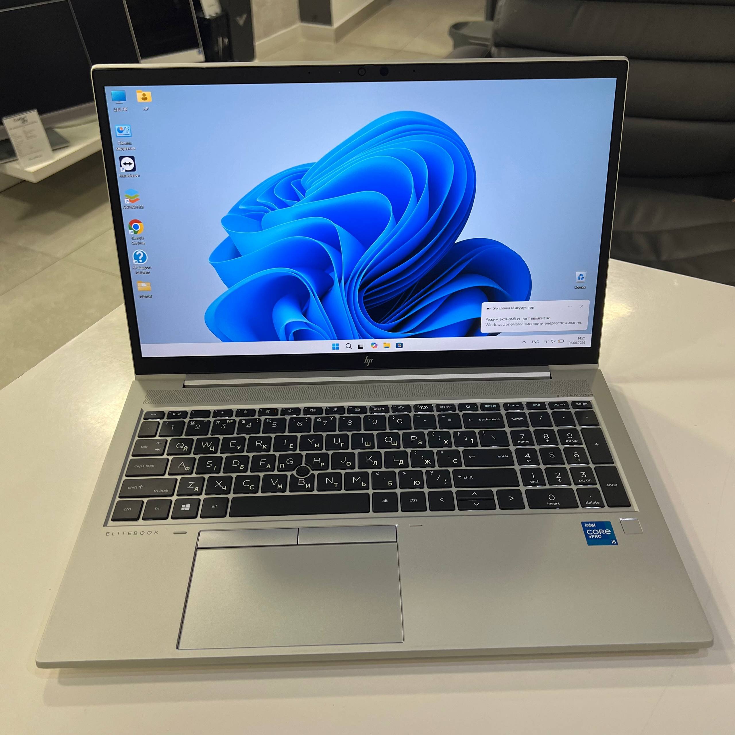 HP ELITEBOOK 850 G8 Intel Core i5-1145G7/16Gb/256Gb SSD/Win11 (вживаний)