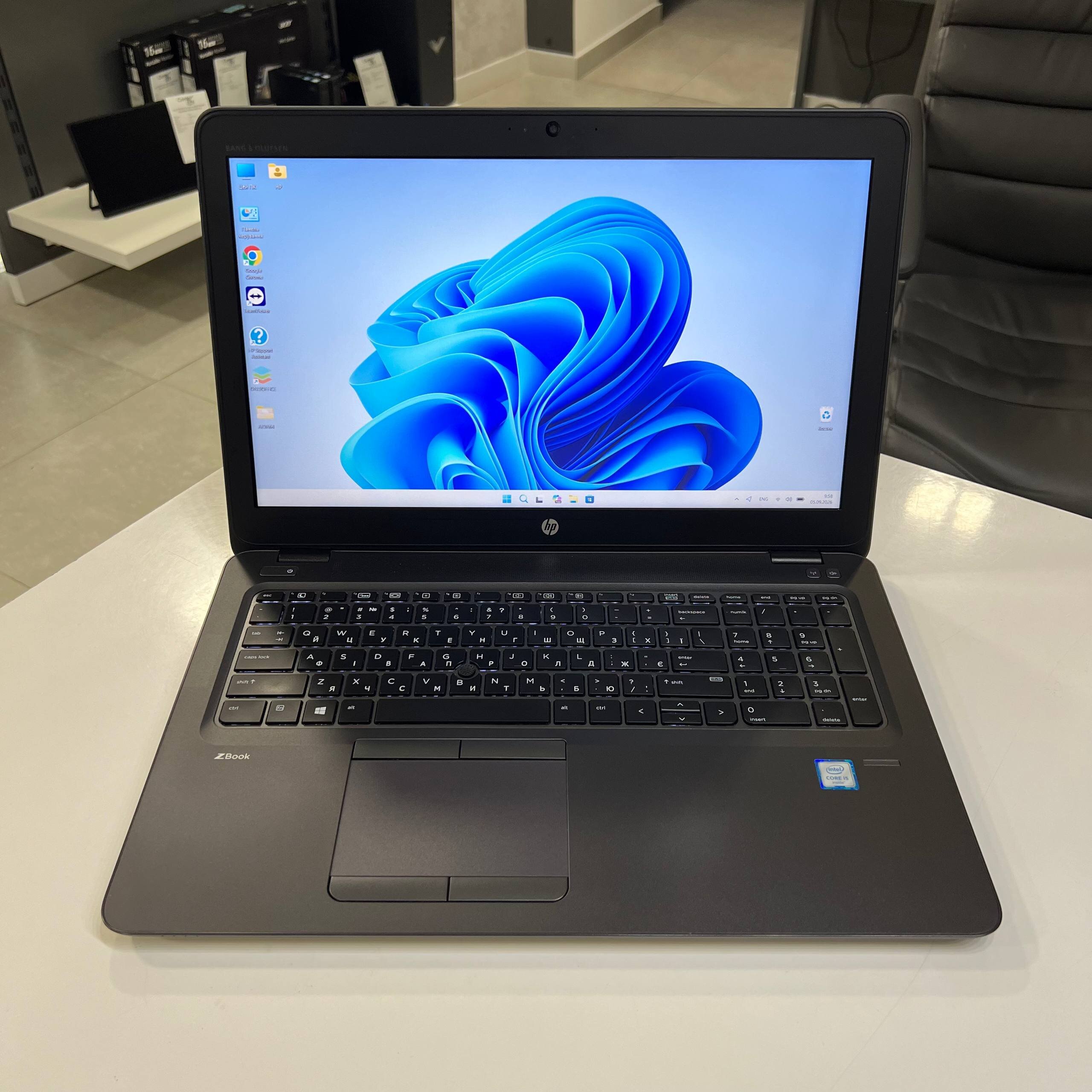 HP ZBook 15U G3 Intel Core i5-6200U/8Gb/256Gb SSD/Win11 (вживаний)