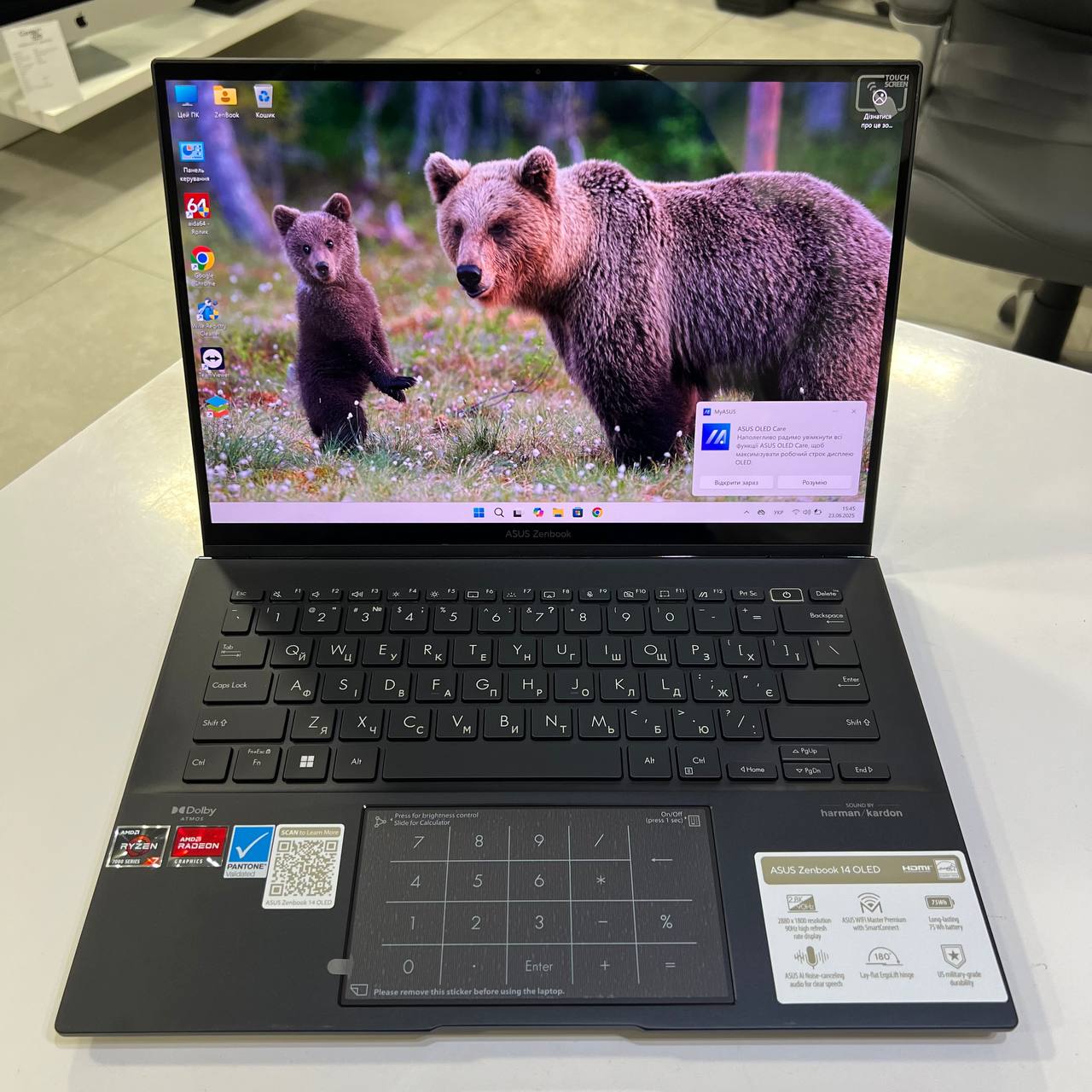 Asus ZenBook 14 Ryzen 7 7730U/16Gb/512Gb SSD/Win11