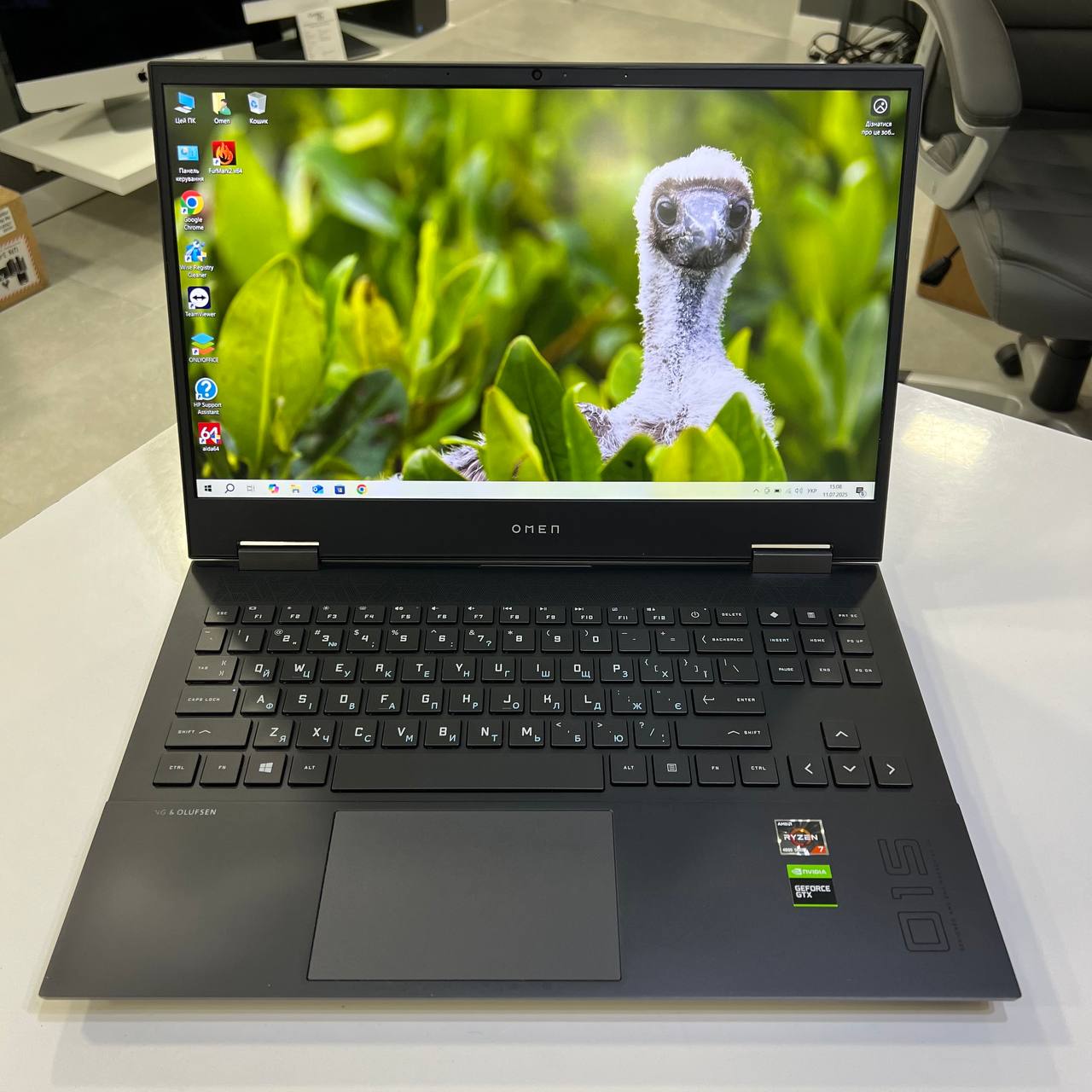 HP Omen 15 AMD Ryzen 7 4800H/GTX1660TI 6Gb/16Gb/256Gb+256Gb SSD/Win10