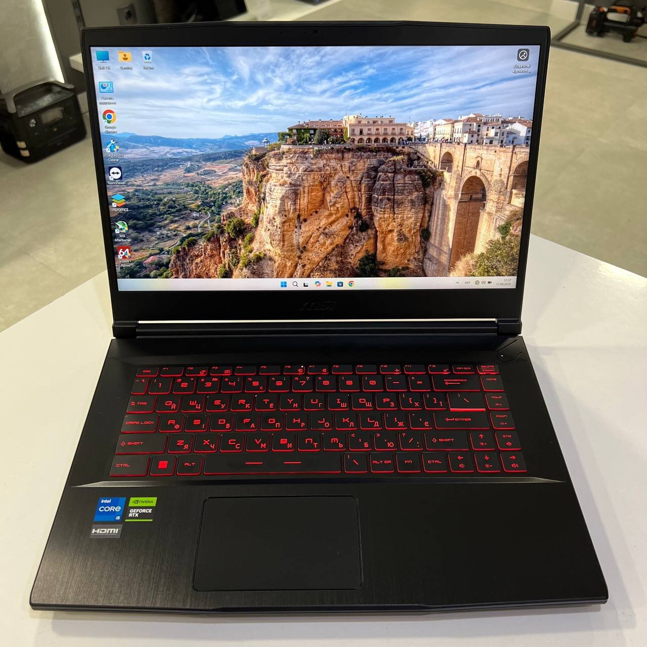 MSI Thin GF63 Intel Core i5-12450H/RTX4050 6Gb/16Gb/512Gb SSD/Win11 (вживаний)