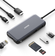 Мультиадаптер хаб Anker PowerExpand 8-in-1 з HDMI 4K, LAN, PD 100W та USB 10Gbps